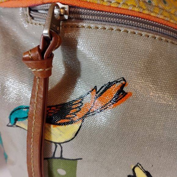Fossil Key Per City Birds Fabric/Canvas Purse - Picture 15 of 16